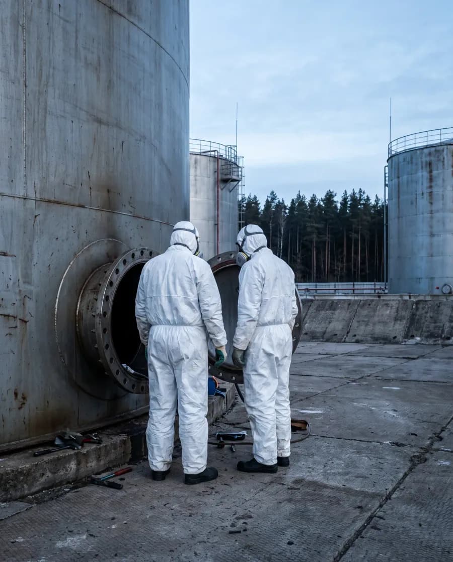 Зачистка резервуаров и дегазация